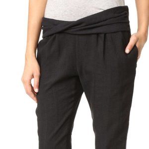 Hatch Maternity Woven Ipek Pant Black Size 0